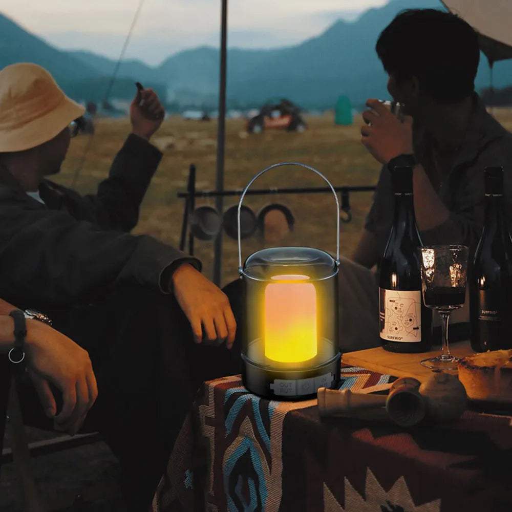 Vibe Geeks 3 Modes Vintage Portable Camping Lantern-USB Rechargeable-2